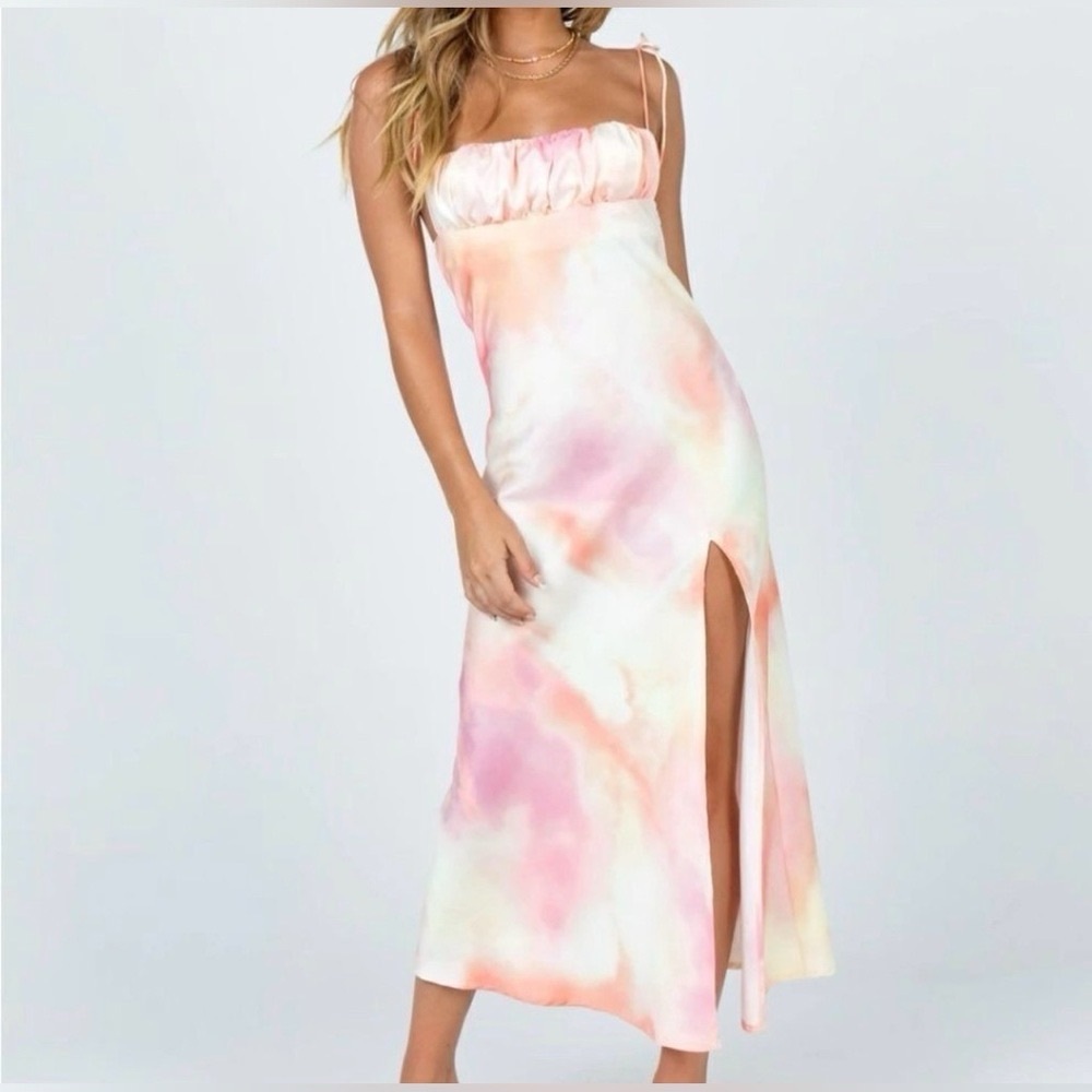 Princess Polly Tie Dye Midi size 8 Dress